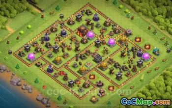 TH10 Farming Base - Anti 3 hvězdičky | Clash of Clans 2024 #17687