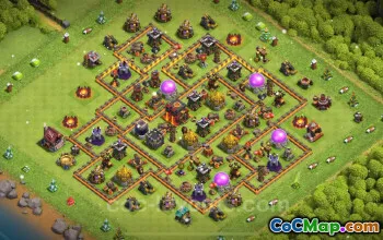 TH10 Farming Base: Anti 3 Stars & Everything - COC 2025 #19658