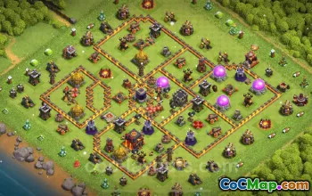 TH10 Farming Base – Anti 3 Stars Layout for Clash of Clans #19675