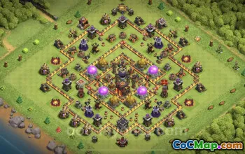 TH10 Farming Base - Anti Everything Hybrid Design #25040