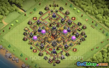 TH10 Farming Base: Anti-Everything Hybrid Layout & Link #19795