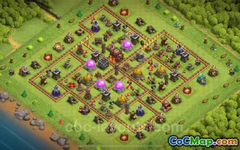 TH10 Farming Base Copy - Anti 3 Stars Layout for Clash 2024 #19663