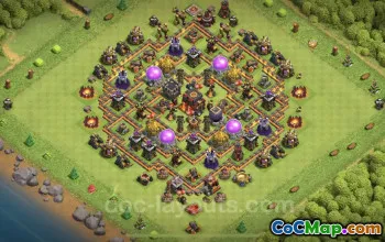 TH10 Farming Base Copy - Anti Everything Hybrid Layout #25051