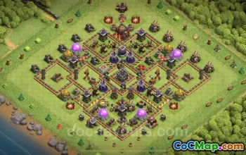 TH10 Farming Base Copy for Max Levels - Clash of Clans #24981