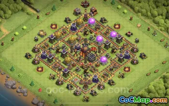 TH10 Farming Base Design & Link - Clash of Clans Hybrid #25038