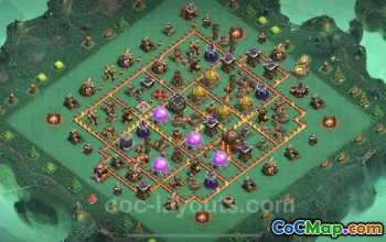 TH10 Farming Base Design with Link - Clash of Clans #25029