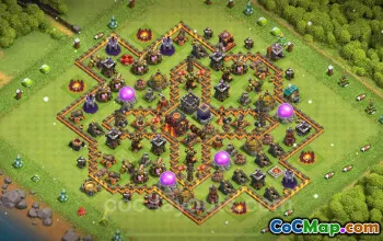 TH10 Farming Base Layout 2024 - Anti Everything Hybrid #19670