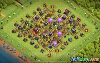 TH10 Farming Base Layout - Anti Air Dragon Defense 2025 #19655