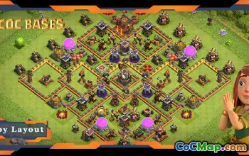 TH10 Farming Base Layout: Max Levels & Kite-Shaped Design #22379