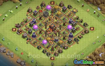 TH10 Farming Base Link - Anti 3 Stars | Clash of Clans #25021