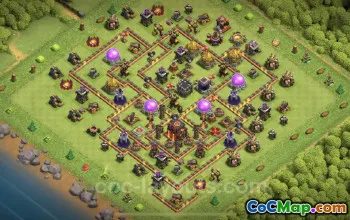 TH10 Farming Base Link - Hybrid Design for Clash of Clans #19805