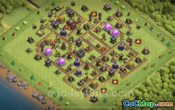 TH10 Farming Base Link - Hybrid Design for Clash of Clans #24978