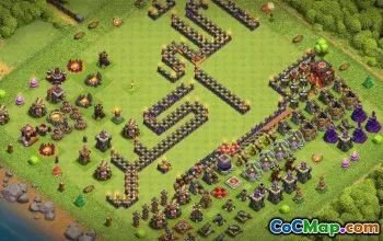 Top Town Hall 10 Base Layouts for CoC #35169