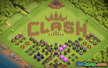 town hall 10, funny/progress base layout #37978