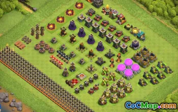 town hall 10, funny/progress base layout #41723