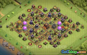 TH10 Hybrid Base Link for Trophy Collection - Clash of Clans #25077