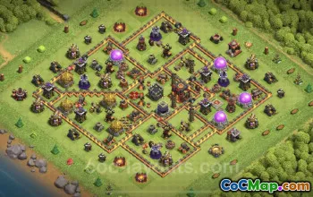 TH10 Hybrid Farming Base - Anti Everything Design & Link #24893