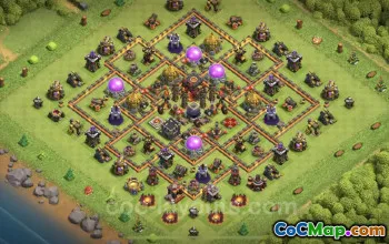 TH10 Hybrid Farming Base: Anti-Everything Design & Link #24980