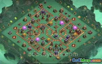 TH10 Hybrid Farming Base Link for Clash of Clans #25030