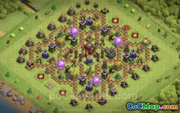 TH10 Max Farming Base: Anti 3 Stars - Clash of Clans #25129