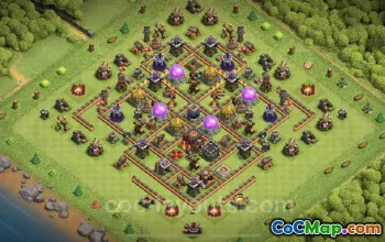 TH10 Max Farming Base - Anti Air & Hybrid Layout | COC #19900