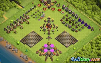 town hall 10, progress base layout #35771