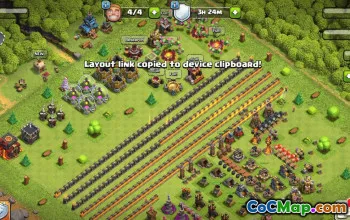 town hall 10, progress base layout #37091