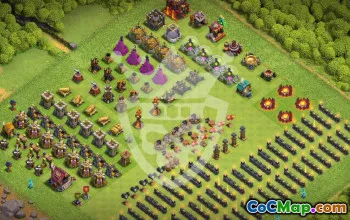 town hall 10, progress base layout #45279