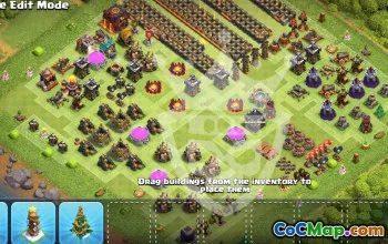 Best Town Hall 10 Base Layout for Copying #55287