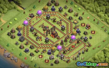TH10 Trophy Base - Anti Air Defense for Clash of Clans #19757