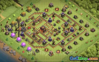 TH10 Trophy Base: Anti-Everything Defense | Clash of Clans #25189