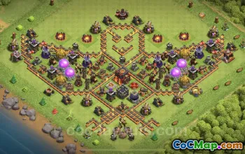 TH10 Trophy Base Link | Clash of Clans Defense Strategy #19947