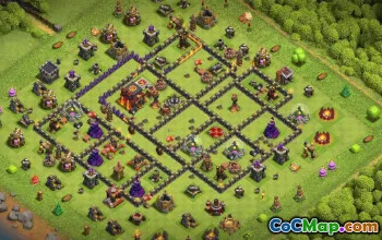 Top Town Hall 10 Base Layouts with Copy Links #34708