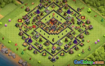 Top Town Hall 10 Base Layouts with Copy Links #34806