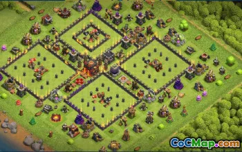 Top Town Hall 10 Clash of Clans Base Layouts #34809