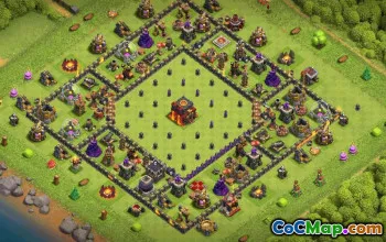 town hall 10, trophy/war base layout #34812