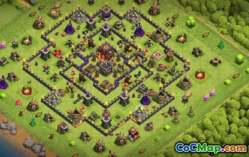 town hall 10, trophy/war base layout #34930