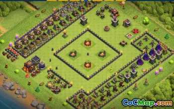 Top Clash of Clans TH10 Base Layouts & Maps #35009