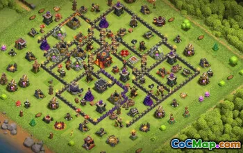 Top Town Hall 10 Base Layouts with Copy Links #35085