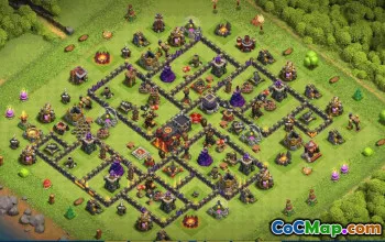 Top Town Hall 10 Base Layouts with Copy Links #35097