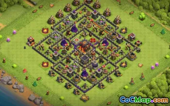 Copy TH10 Clash of Clans Base Layouts #35172