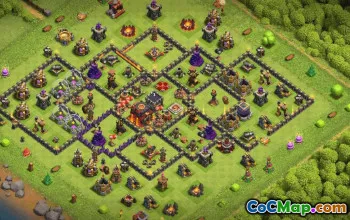 Top TH10 CoC Base Layouts with Copy Link #35227
