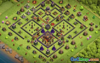 Top Town Hall 10 Base Layouts and Maps #35231