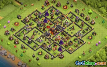 Top Town Hall 10 Base Layouts with Copy Links #35344