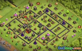 Top Town Hall 10 Base Layouts with Copy Link #35551