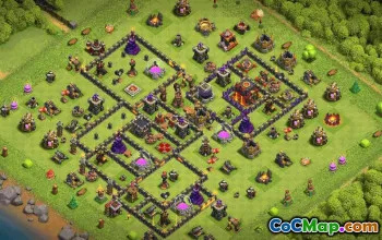 Top Clash of Clans TH10 Base Layouts with Copy Links #35554