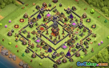 Top Town Hall 10 Base Layouts with Copy Links #35926