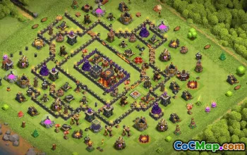 Top Town Hall 10 Base Layouts with Copy Links #36002