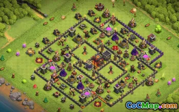 Top Town Hall 10 Base Layouts with Copy Link #36059