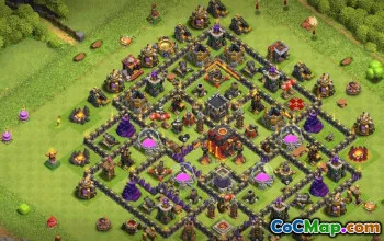 Top Town Hall 10 Base Layout & Copy Link #36065